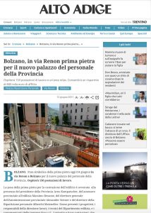 posa prima pietra uffici personale provincia di bolzano